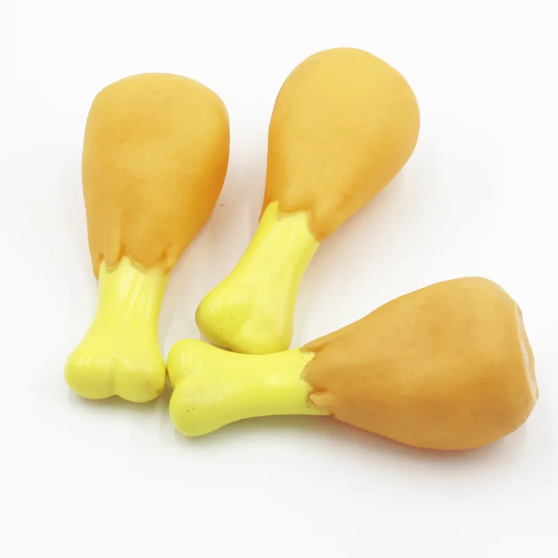 

3PCS Pet Enamel Toy Dog Making Sound Simulation Roasted Chicken Legs Cat Dog Toy Tooth Grinding Toy