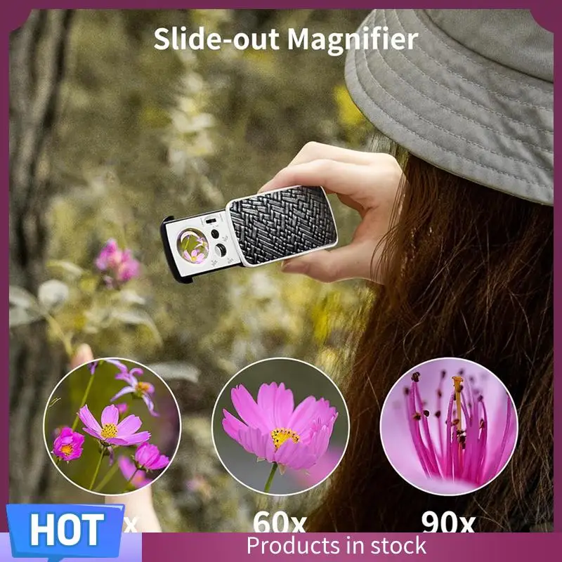 Loupe de bijoutier la plus de 3 paquets, comme indiqué en plastique avec lumière noire UV et lumière LED brillante pour les pierres précieuses