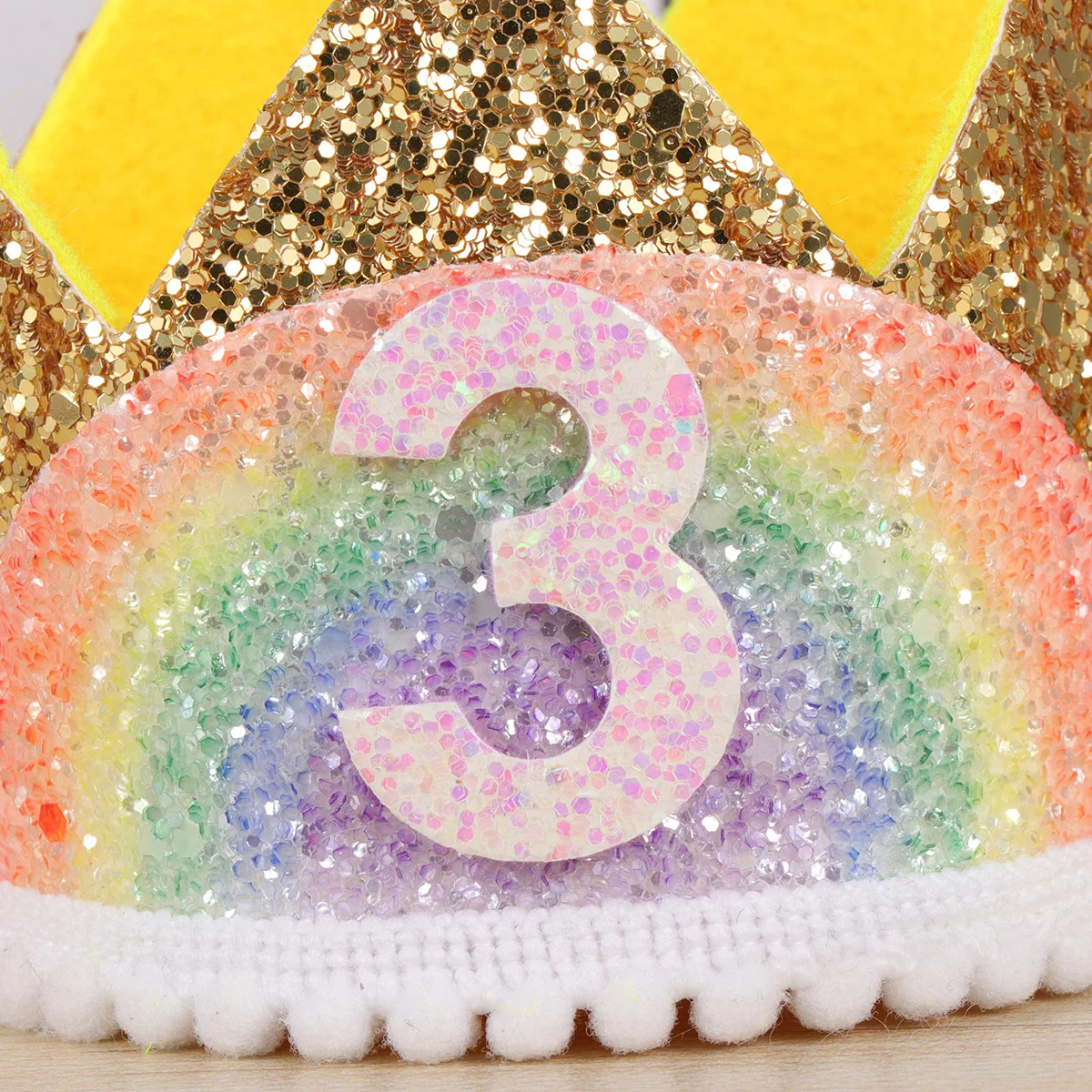

Party Hat Rainbow Crown Hairband Baby Gifts Headdress Birthday Toddler Princess