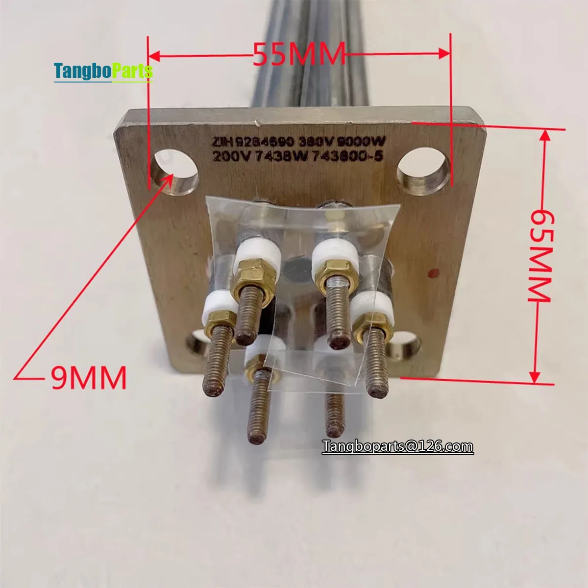 Dishwasher Accessories 743800-5 380V 9KW 9000W Heater Heating Tube For HOBART Veetsan Dishwasher