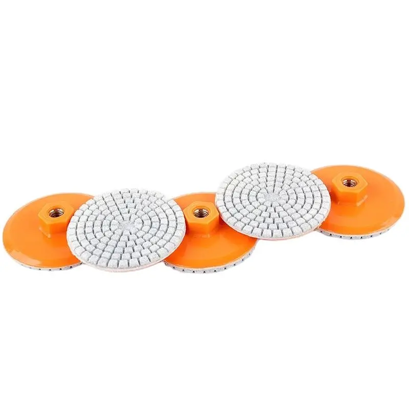 

3Pcs 100mm Integrated Diamond Wet/Dry Polishing Pad With Backer For Grinding Granite Stone Concrete Marble Quartz Abrasive Tool