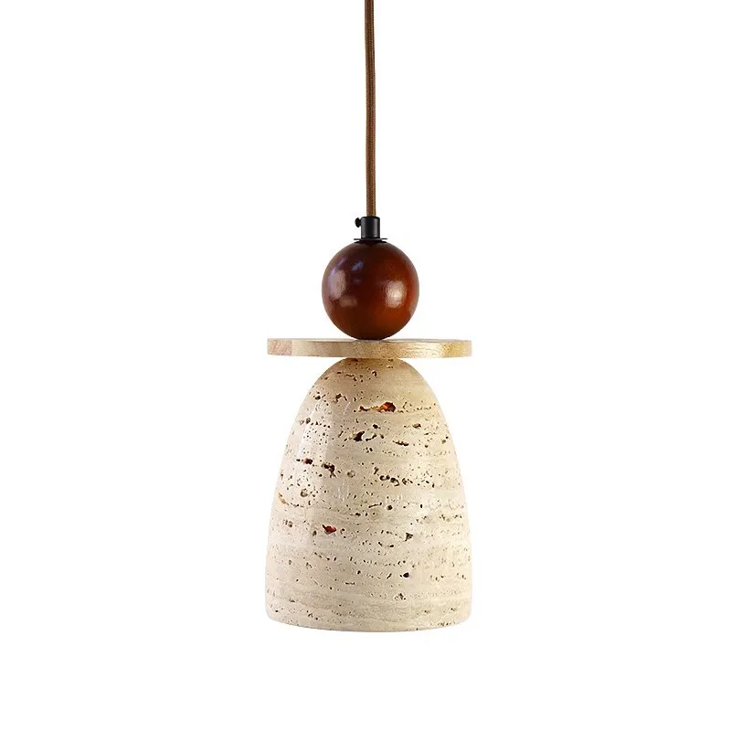 

Huangdongshi Japanese-style wabi-sabi wind bedroom bedside chandelier cream dining room small chandelier