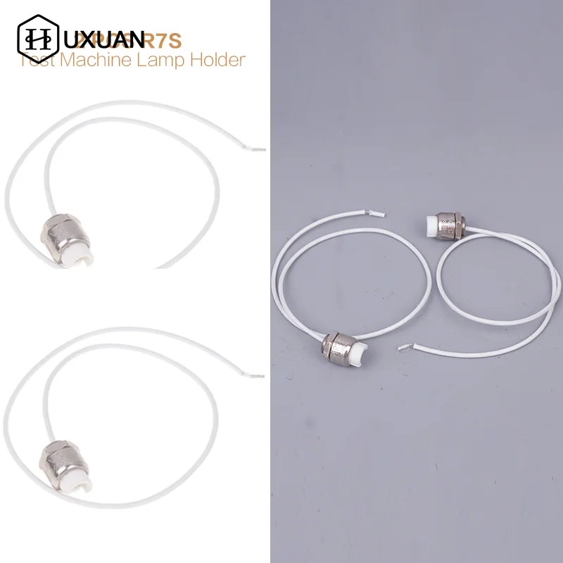 2 PCS R7S Ceramic Lamp Holder Lamp Head Lamp Tube LED Lighting Lamp Tube Heating Tube Heating Tube Test Machine Lamp Holder