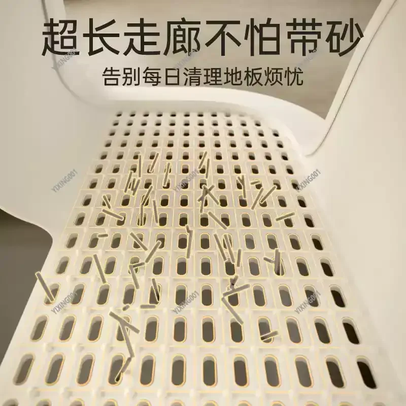 

Extra Large Full Enclosed Corridor Cat Litter Box Anti-Splash Odor-Proof Toilet for Cats