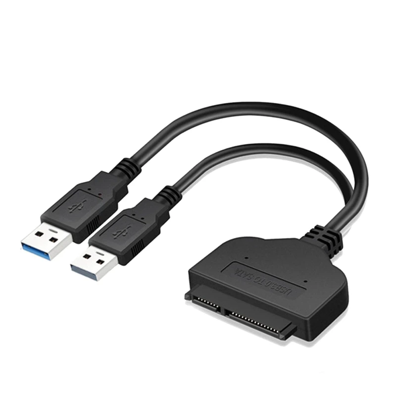 كابل محول USB 2.0 إلى 3 مزدوج المنفذ 6 جيجا بايت لقرص القرص الصلب