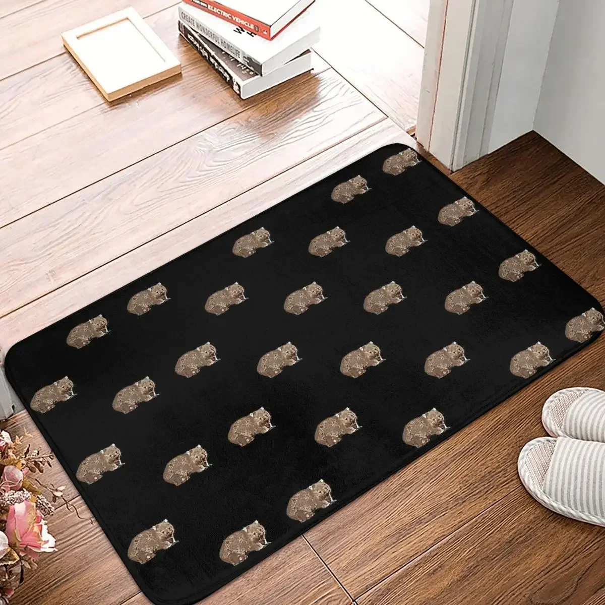 Wombat (Vombatus Ursinus) Doormat Rug Carpet Mat Footpad Polyester Non-slip Washable Front Room Corridor Kitchen Balcony Toilet