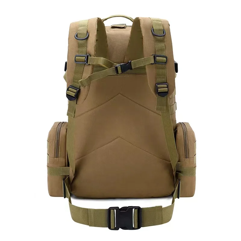 Mochila tática 4 em 1 impermeável para homens, bolsa esportiva Molle, ao ar livre, caminhadas, escalada, pesca do exército, viagem, mochilas para