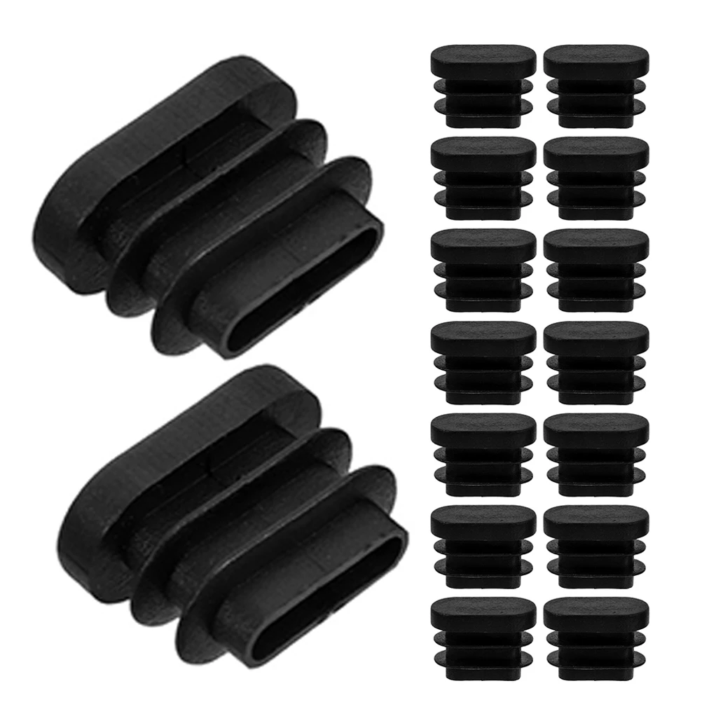 

30pcs Table Chair Foot Cover Oval Plastic Caps PE Material Easy Installation Floor Protection Furniture Leg Protectors