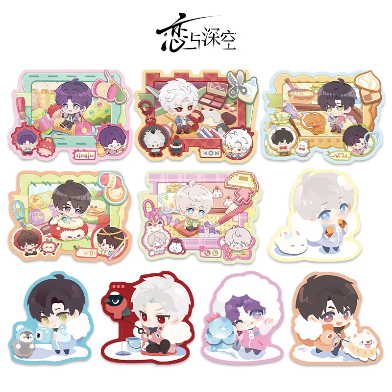 ملصق ثلاجة دوار من الأكريليك من Love and Deepspace Re-ceration على شكل شخصية Xavier مغناطيس الثلاجة Zayne ملحق لعبة Sylus