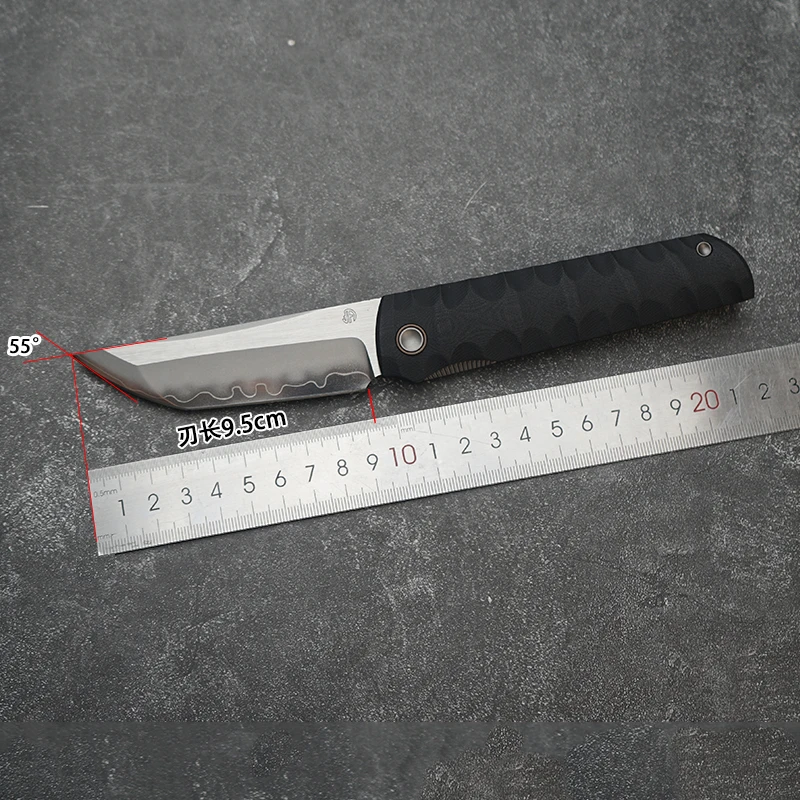 Beishan Wuzhi Cutting XL kick stop chop Plus Aleta de pescado oculta Apertura rápida SLD Cuchillo Tanto de acero de tres piezas