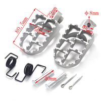 Motorcycle Foot Pegs Footrests Pedal For Yamha PW50 PW80 TW200 PW 50 80 TW 200 For Honda XR50R CRF50 CRF70 CRF80 Dirt Bikes