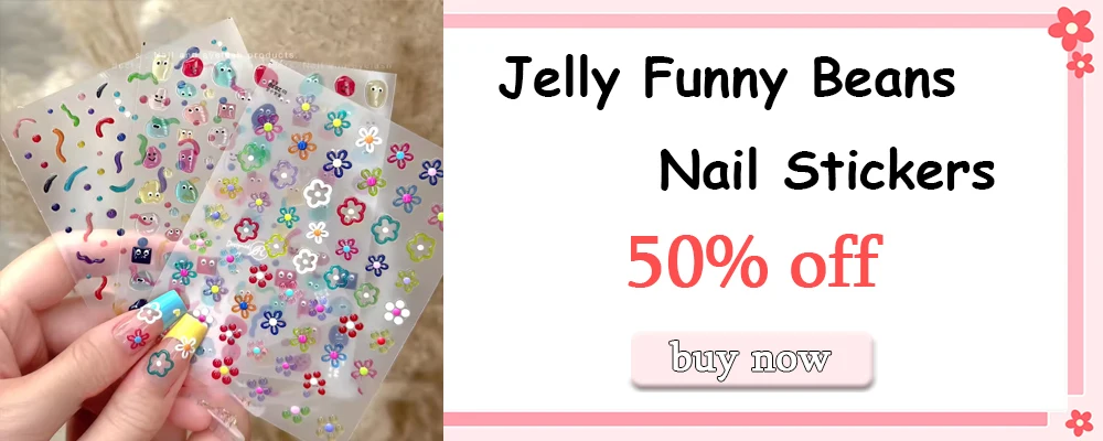 1pc 5d Macaron Blume/Frucht Nagel Charms Aufkleber geprägt Bär/Kaninchen/Brief Nägel Schieber Aufkleber Sommer Kleber Maniküre Dekor & y – Detail 6