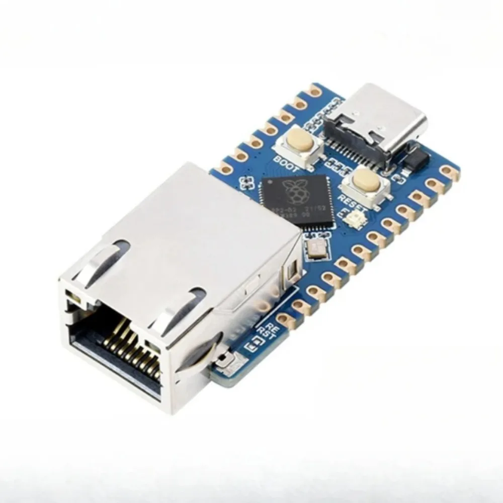 Waveshare RP2040-ETH Mini Development Board RP2040 Ethernet Port Module Raspberry Pi Microcontroller Stamp Hole Designs