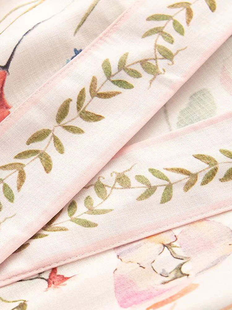 Abito pigro stile avvolgente dimagrante in vita con scollo a V, temperamento alla moda delle nuove donne estive in stile europeo e americano