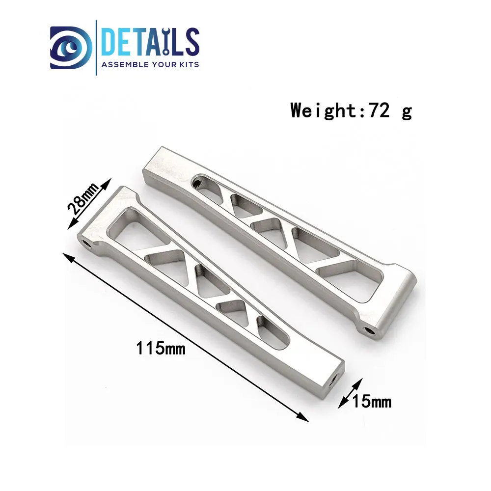 Hobby Details Aluminum Front Upper Suspension Arms for Team Corally Kronos XP 6S XTR 1/8 RC Car Upgrades Parts