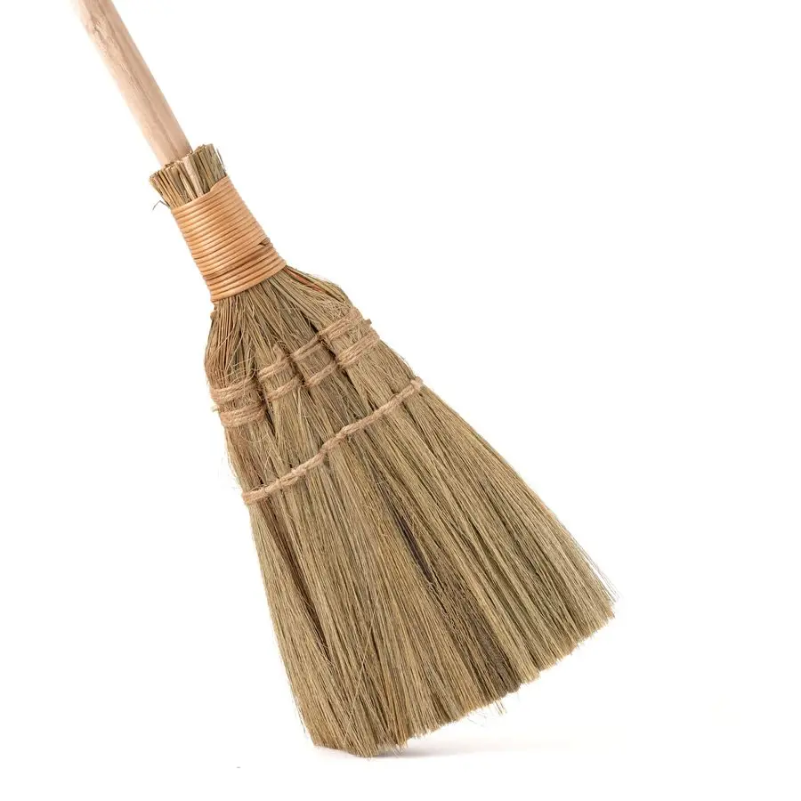 

Мягкая соломенная метла для уборки с длинной ручкой, декоративная, ширина 9,45 см, длина 45,28 см