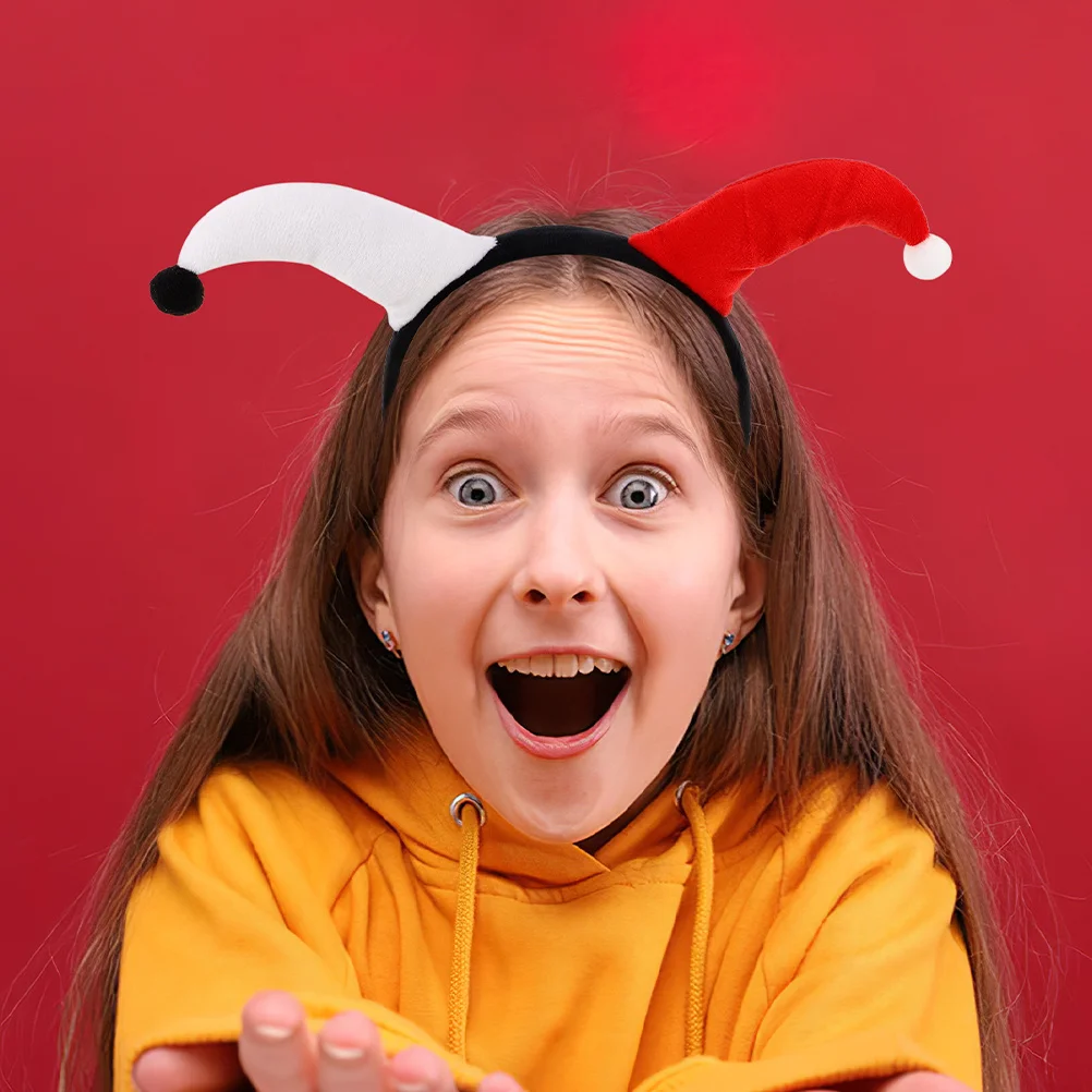 2pcs 광대 머리띠 귀여운 기발한 디자인 파티 액세서리 카니발 의상 마디 그라 할로윈 코스프레 소품 남성 여성용