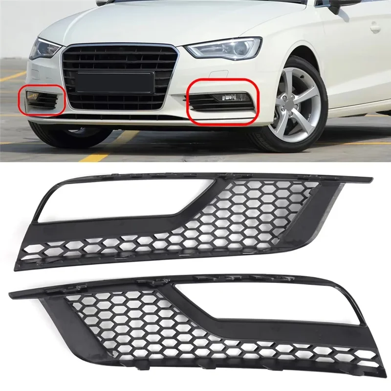 

Автомобильный передний бампер, противотуманная фара, решетка для A3 8V SEDAN 2013-2016, 8V 5807681 A & 8V 5807682 A