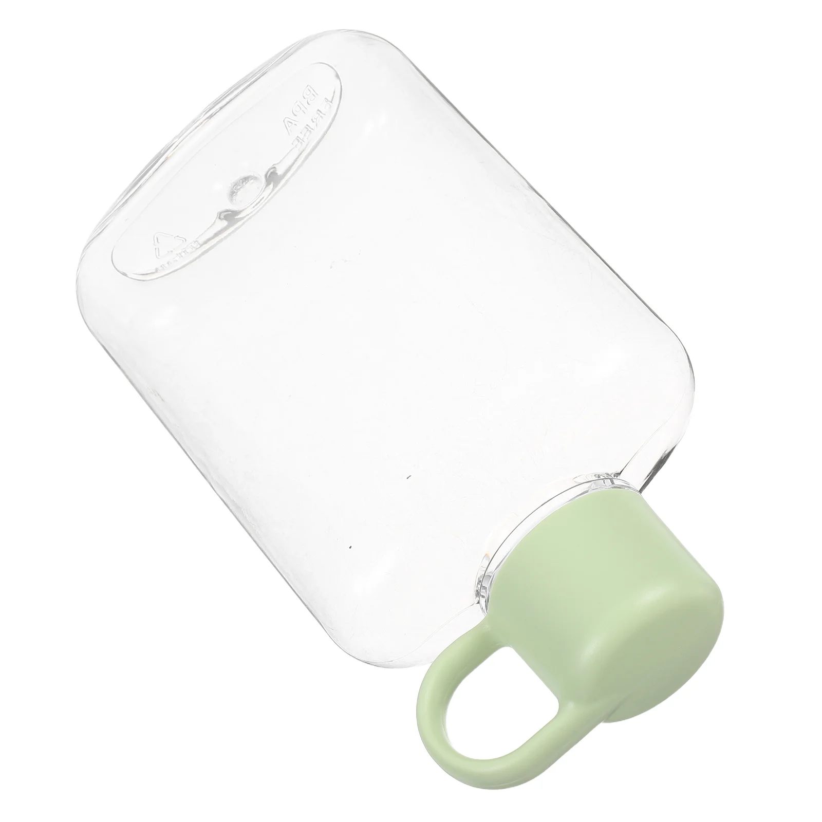 

Outdoor Portable Water Bottle Small and Fresh Light Green Plastic Pot Reusable Travel