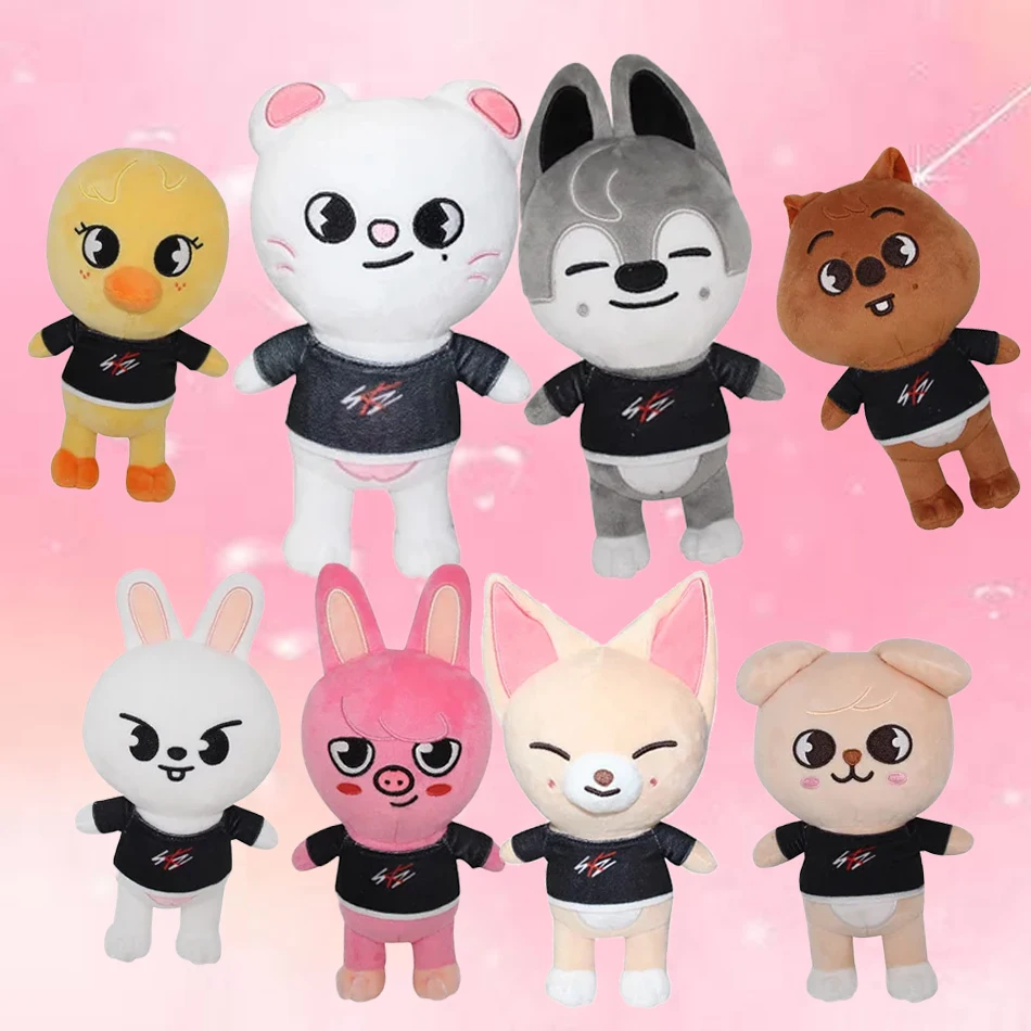 Two styles 22cm kpop Plush Toys Kawaii Cute Plush Cartoon Stuffed Animal Doll Kawaii Companion for Kids Birthday gift