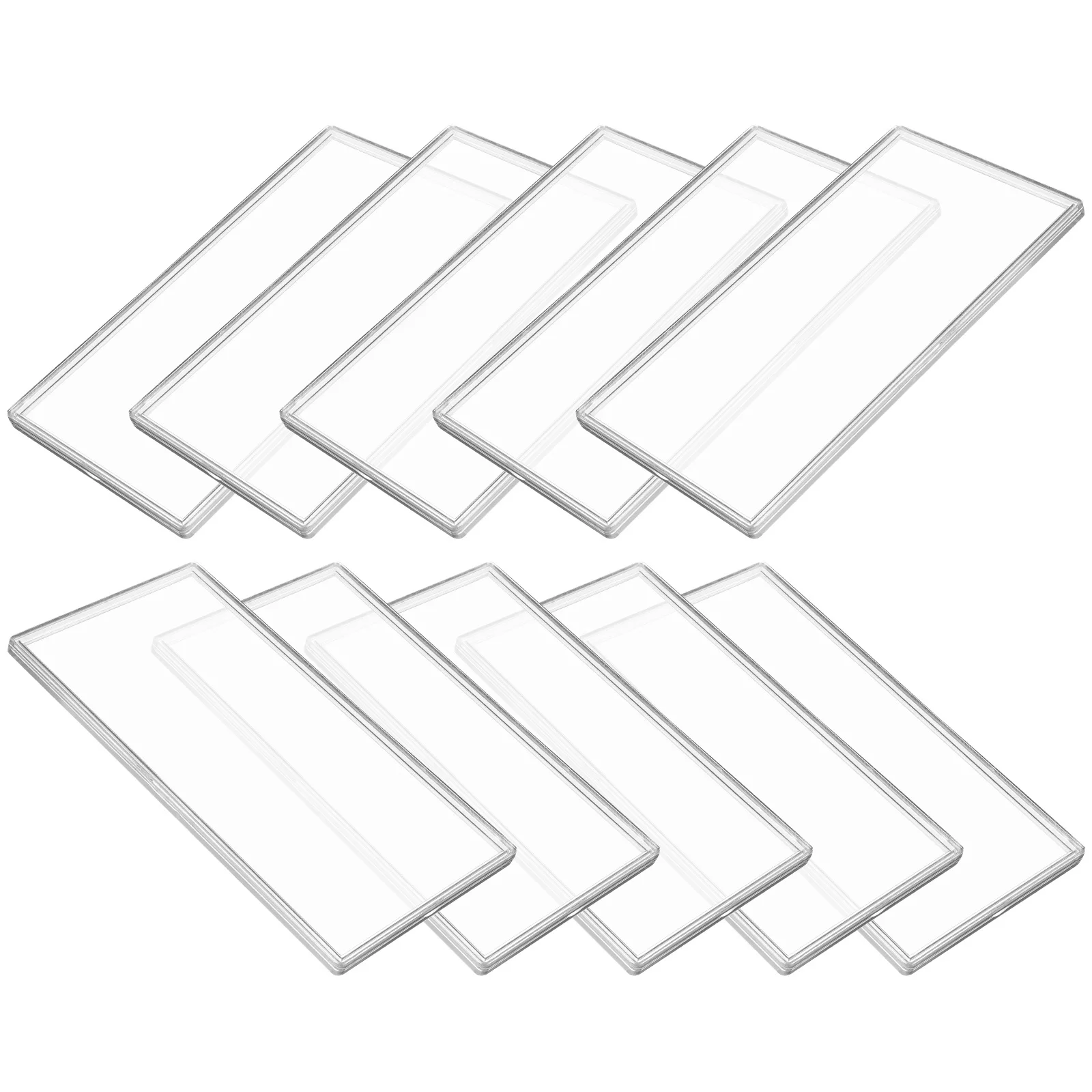 

10pcs Paper Money Box Clear Banknote Case Dust-Proof Currency Organizer For Stamp Note Holder Commemorative Money Container