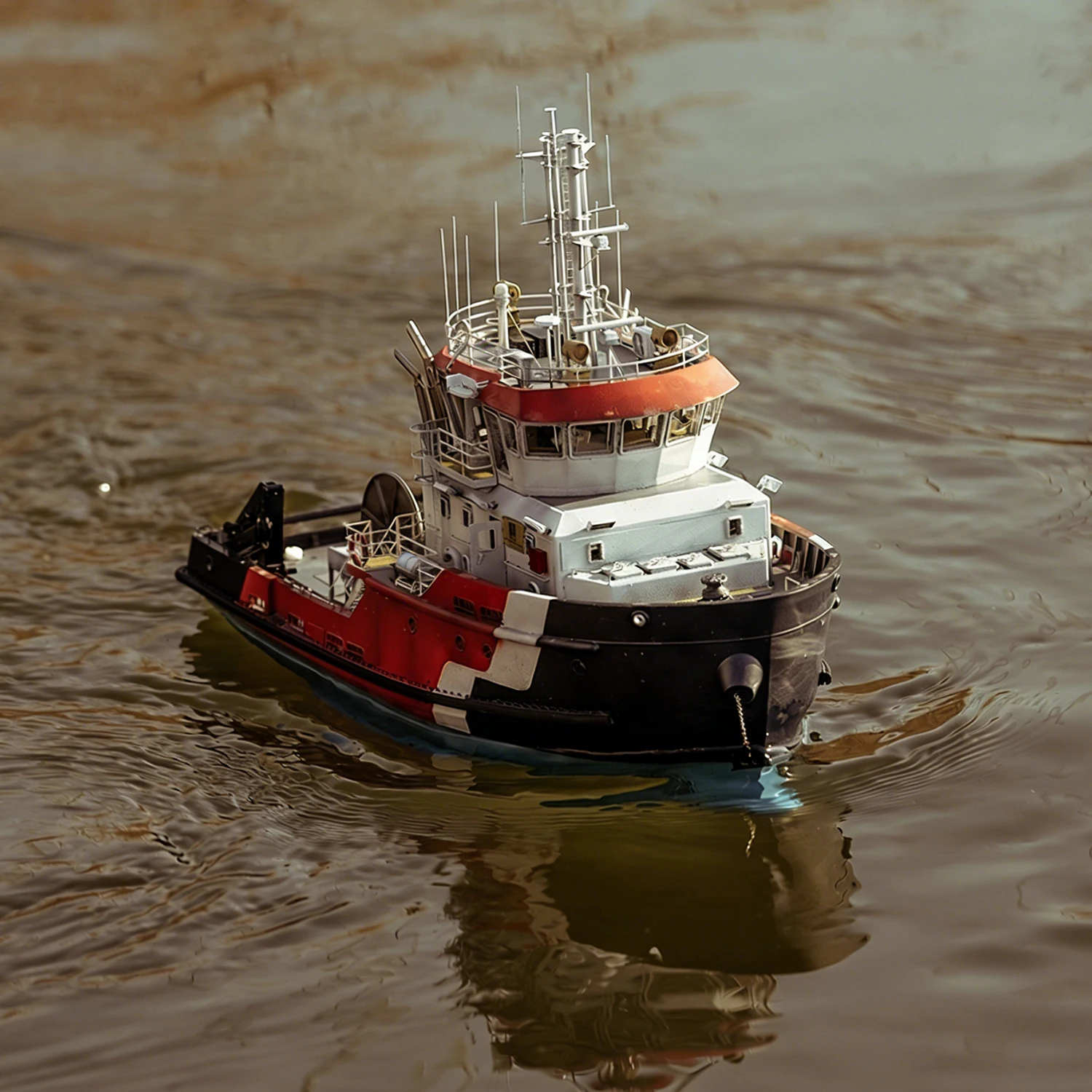 

1/72 RC Ships 35cm Equipped with A Three-motor Drive STR-1 Remote Control Workboat with Rich Details RC Schiffe Model Ship Toy