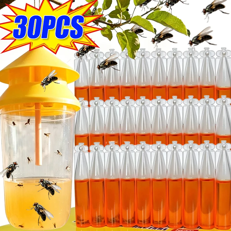 Liquid Fruit Fly Trap Killer Long-Lasting Deterring Bait Anti Fly Fruit Killer Catcher Orchard Insect Trap Pest Control Bee Trap