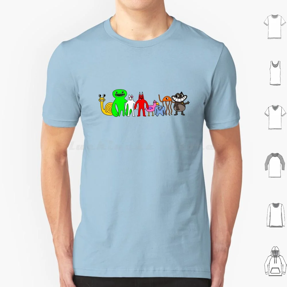 Garten Of Characters T Shirt Cotton Men Women DIY Print Characters Childrens Rainbow Friends Friend Cartoon Kid Kids Cute Funny