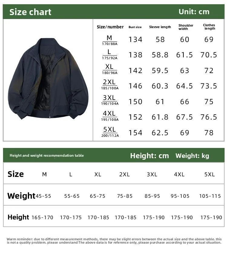 navy blue men's three-proof down jacket, thickened and warm in winter, stand-up collar outdoor couple model