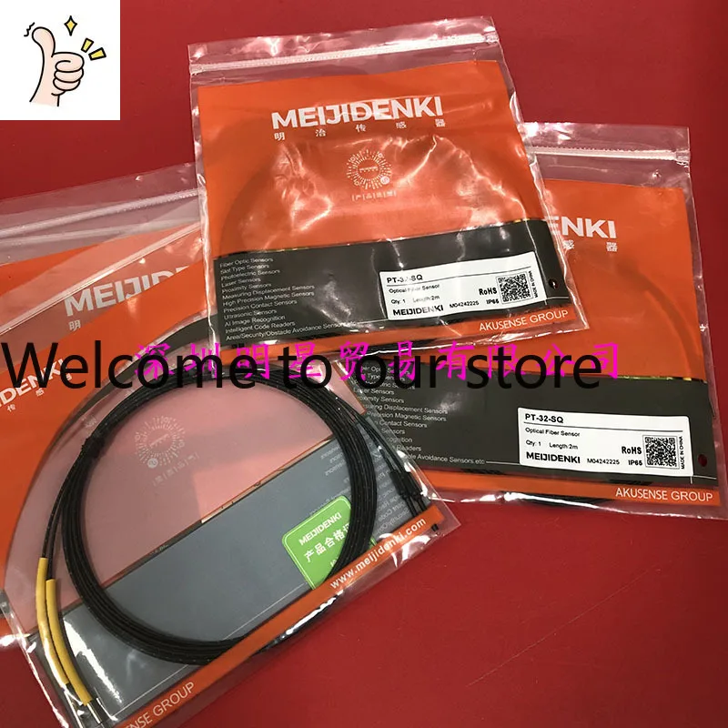 Meiji MEIJIDENKI Optical Fiber Cable PT-32-SQ Optical Fiber Sensor Original Genuine Fake One Fine Ten