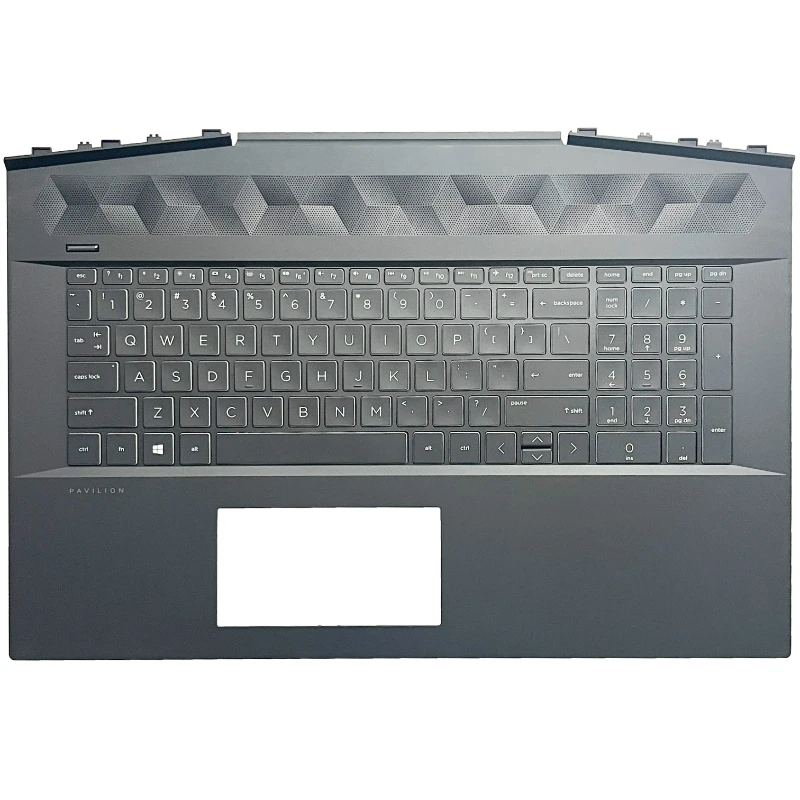 Original Gamer Backlight Laptop Keyboard For Pavilion 17-CD TPN-C142 Palmrest Upper Top Case Replacement Keyboard L586455-001