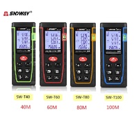 SNDWAY Laser Rangefinder Distance Meter Range 100m Laser Ruler Device Finder Mini Digital Meater Laser Distance Sensor SW-T100