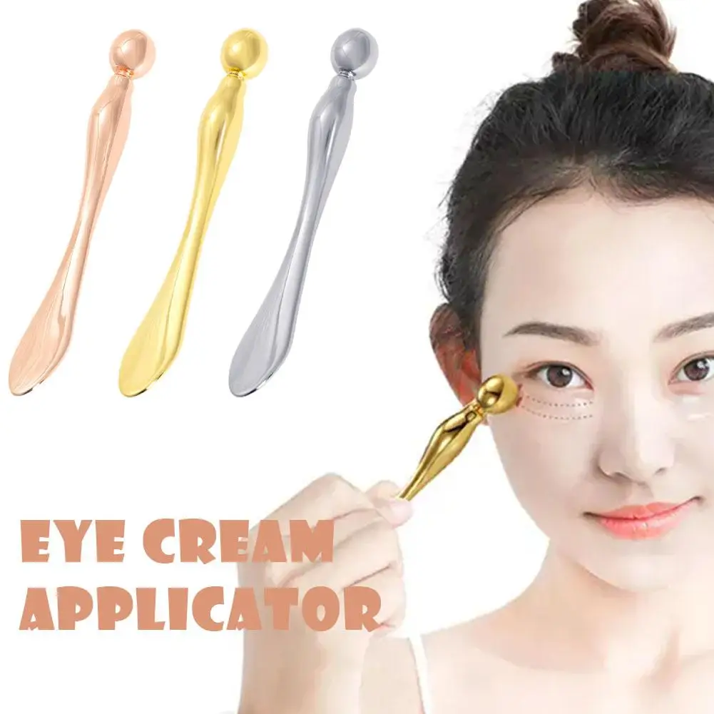 Metalen Gezicht Massage Stick Anti Rimpel Oogcrème Applicator Verzorging Gezichtsgereedschap Masker Mengschep Massage Beauty Bar Ogen Spuug Z1g5