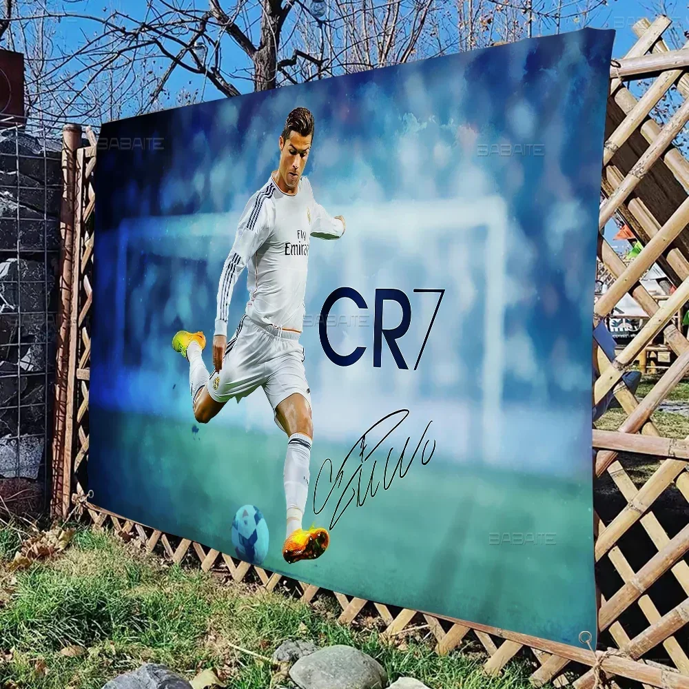 Cristiano Ronaldo CR7 Cartoon Flag Wall Hanging Banner Decoration Household Home Decor