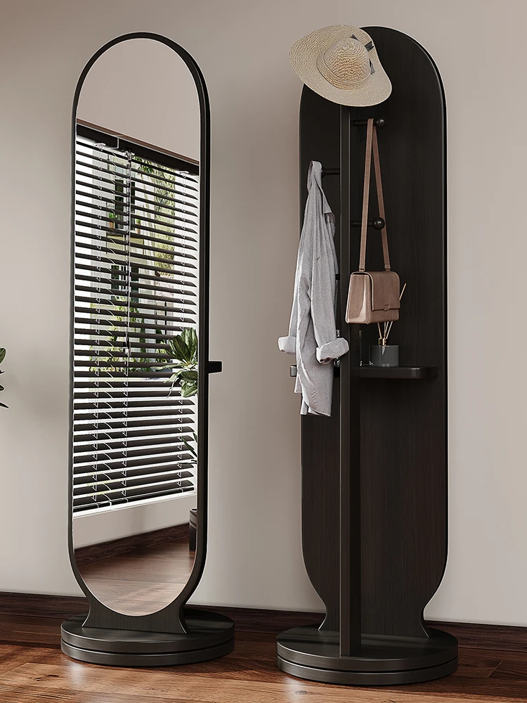 

Rotating full-length mirror, full-body floor , household bedroom hanger , integrated medium and ancient style fitting