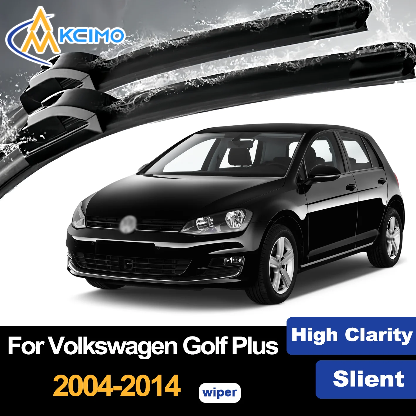 

Front Wiper Blades for Volkswagen Golf Plus 2004–2014 2005 2006 2007 Premium Car Windscreen Windshield Window Wiper Accessories
