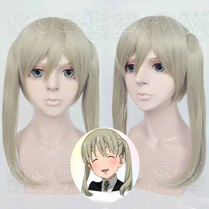 

Аниме Soul Eater Maka Albarn, парики для косплея, короткие льняные термостойкие RZY3Q737 парик для косплея + шапочка для парика
