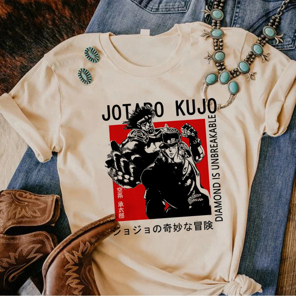 

Jojo Bizarre Adventure t shirt women harajuku funny t shirt female streetwear comic clothes