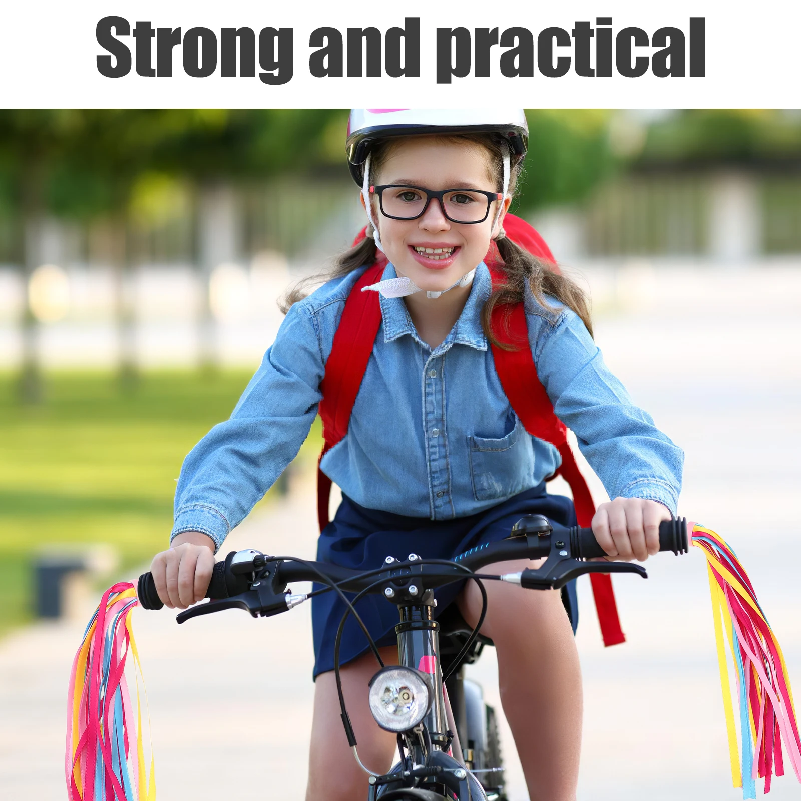 

1 set 1 Set Kids Bike Streamers Windmill Bell Durable Handlebar Tassels For Scooter Bicycle Accessories Fun Safe Riding Plastic
