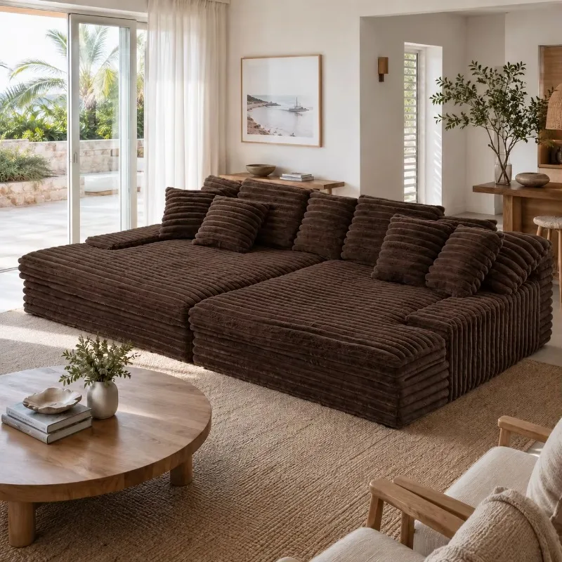 Modern fabric vacuum living room sofa set simple compression sofa