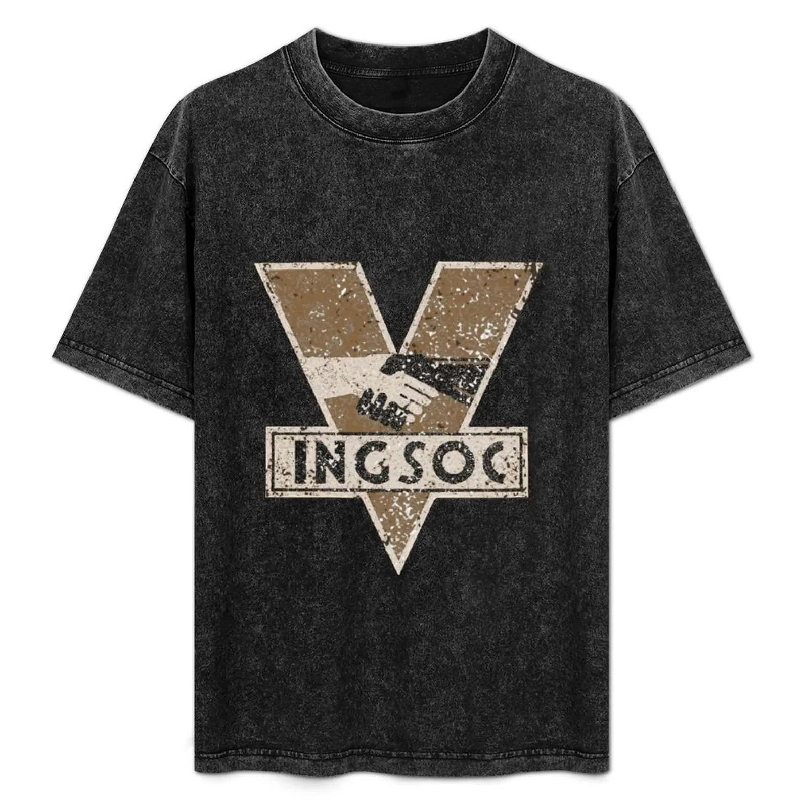 1984 INGSOC LOGO T-Shirt Graphic Print Short Sleeve T-Shirt