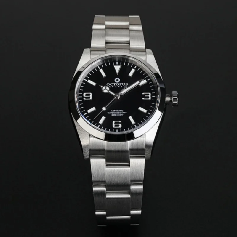Octopus Kraken 2025 New Men\'s Automatic Mechanical Watch PT5000 36mm Sapphire Glass Stainless Steel BGW-9 Luminous Reloj Hombre