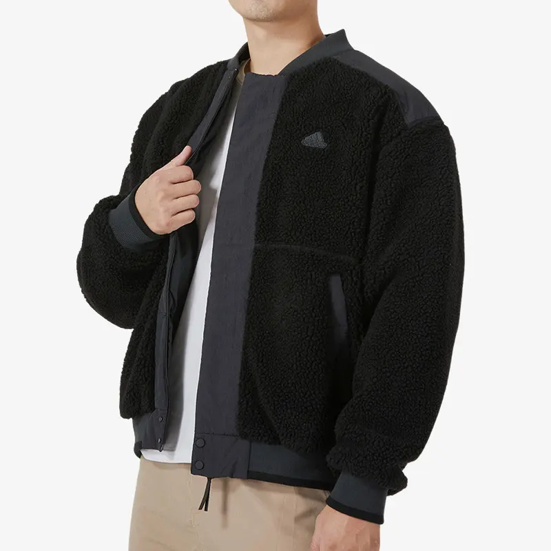 

Adidas genuine SHRP VRST PD J men's faux lamb wool cotton jacket IL8919