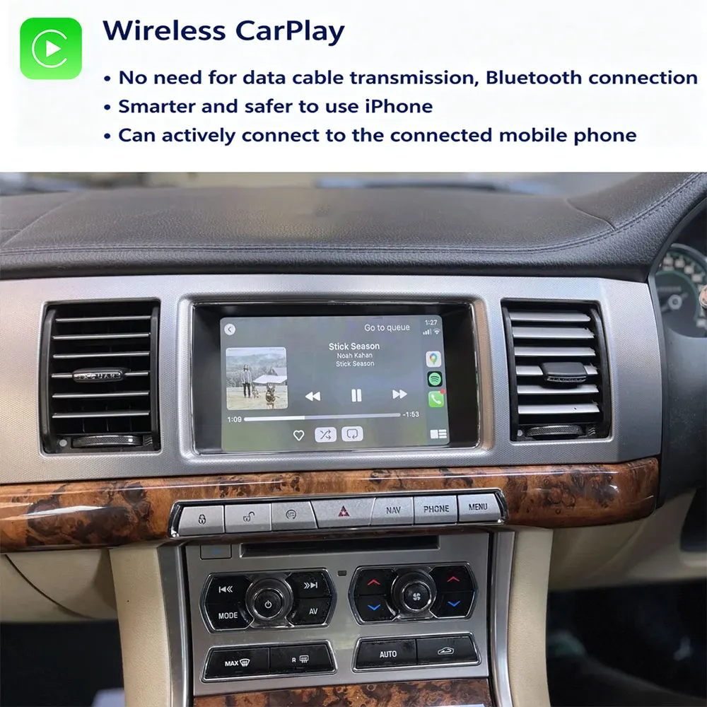 Wireless CarPlay Android Auto Box For  Jaguar XF 2012–2015  Kit Bosch