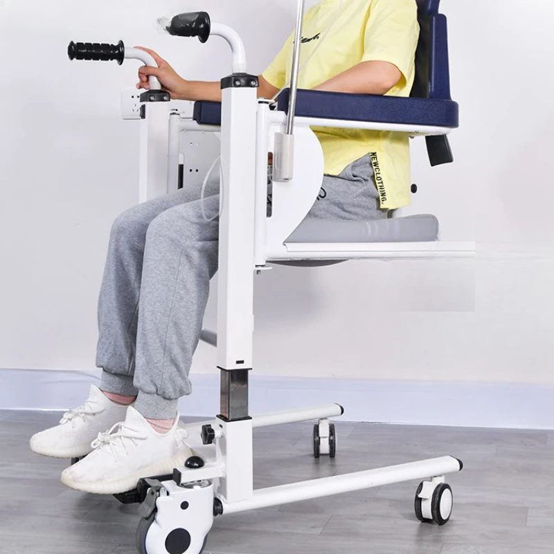 Disabled care transfer electric lifting toilet, multifunctional household aralyzed elderly transfer chair