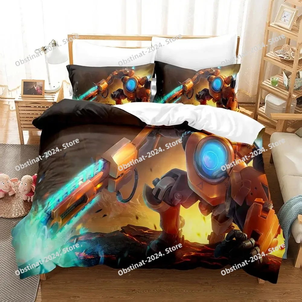 

2023 Alien Marauder Bedding Set Single Twin Full Queen King Size Bed Set Aldult Kid Bedroom Duvetcover Sets Anime Bed Sheet Set