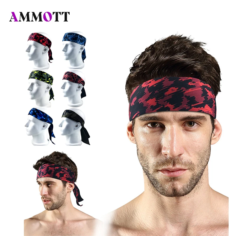 

1Pcs Sweatbands,Sports Headband and Wristbands Colorful Cotton Striped Sweatband Set American Flag Style for Men and Women