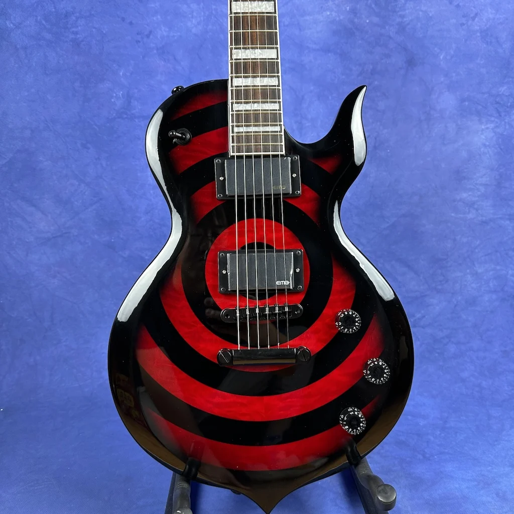 In Stock red zakk Strange Special Shape Electric Guitar Rosewood Fingeboard maple neck balck hardware Shipping Quickly