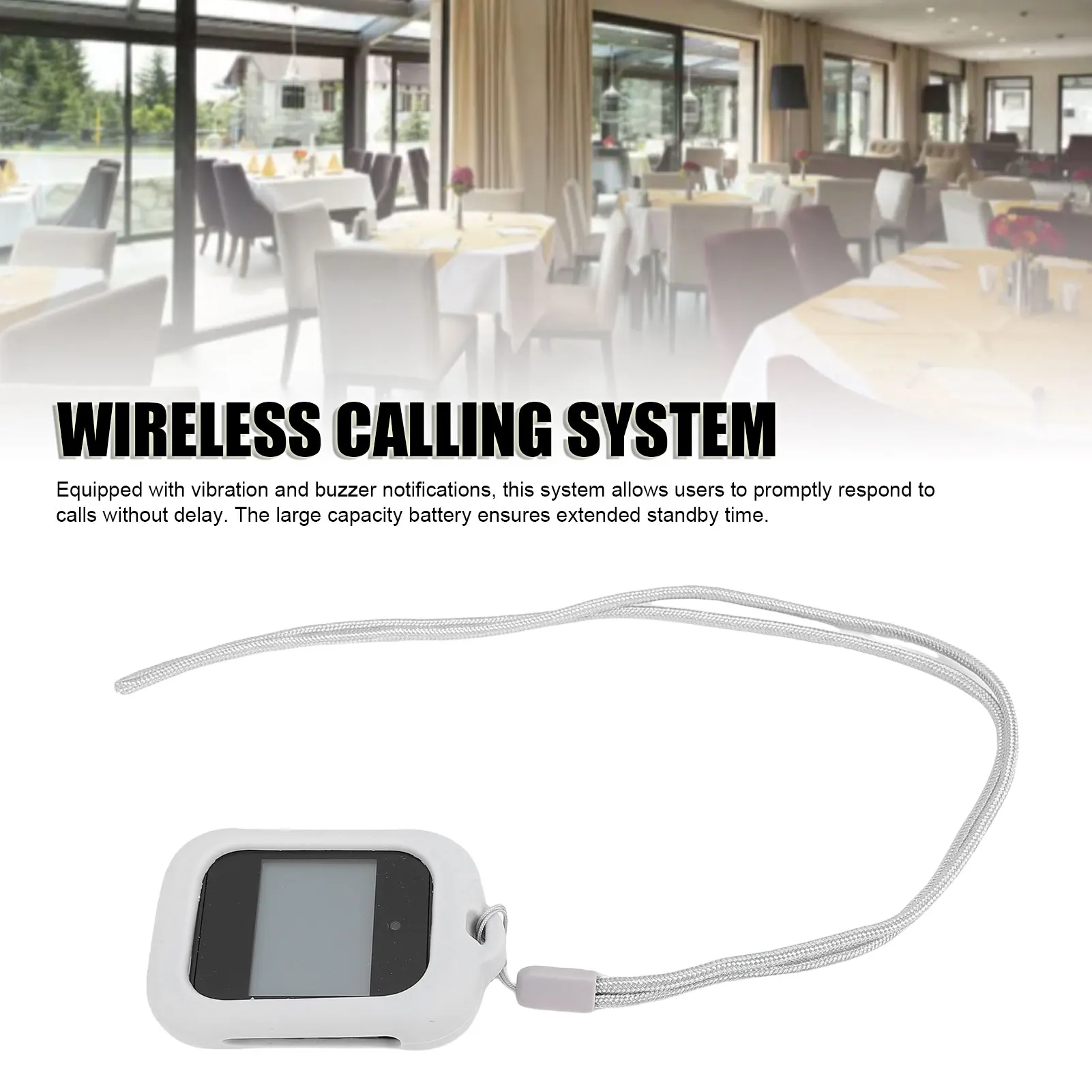 Wireless Restaurant Pager System 500 Channels Multifunctional 10 Pagers Wireless Calling System Restaurant Pager System Buzzers