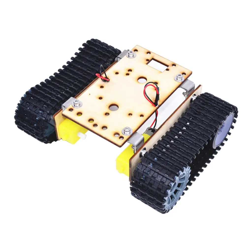 Alloy Tank Car Chassis Track Crawler Kit DIY Robot Science Toy with TT Motor